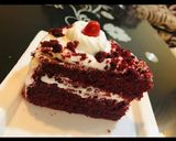 A picture of step 9 of Red Velvet Cake with Cheese Cream Frosting.