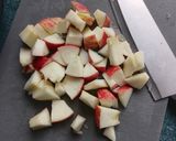 A picture of step 1 of Rice Bubbles with Warmed Cinnamon and Brown Sugar Apple.