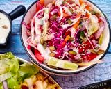 A picture of step 4 of Rainbow Salad.