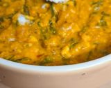 A picture of step 7 of Dhaba style palak paneer.