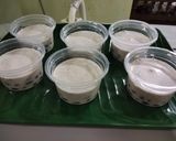 A picture of step 5 of Coconut Jelly with Red Beans.