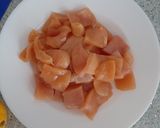 A picture of step 1 of Lemon Chicken Strips.