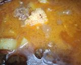 A picture of step 4 of Lauki gosht.