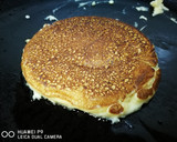 A picture of step 9 of Mango pancake with mango sauce.