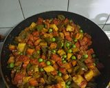 A picture of step 13 of Dry Mixed Vegetable.