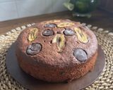 Gambar langkah 6 resipi Kek Pisang Coklat.