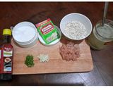 Foto langkah ke 1 dari resep Bubur Ayam Oatmeal.