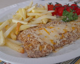 Foto del paso 4 de la receta: Escalope de ternera al horno con patatas fritas