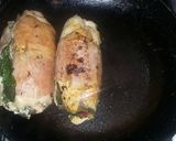 Foto del paso 6 de la receta: Pechugas rellenas con jamón, huevo y verduritas