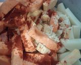 Foto del paso 1 de la receta: Boniatos y Papas rebozados, al horno con pollo (apto hipertensos)
