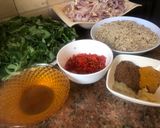 A picture of step 2 of Danbun shinkafa.