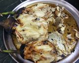 A picture of step 1 of Baigan Bharta.