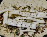 A picture of step 5 of Stuffed Cheese Garlic Bread (No yeast,No fire).