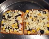 A picture of step 3 of Cheesy Bread Pizza.