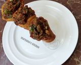 A picture of step 13 of Plantain stuffed cones.