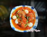 Hình bước làm 6 của món Xíu mại sốt cà chua