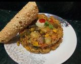 A picture of step 7 of Elbow pulav.