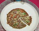 A picture of step 5 of Makeover Pizza Made With Leftover Methi Paratha.