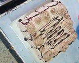 A picture of step 5 of Choclate cream cheese cake.