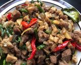 Foto langkah ke 4 dari resep Oseng Daging Tempe dan Kacang Panjang.