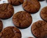 A picture of step 8 of Mini Rich Chocolate Cakes | use 12 cup muffin pan.