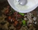 A picture of step 3 of Chicken n chickpea biryani.