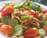 รูปขั้นตอนการทำที่ 5 ของ แตงกวาผัดไข่