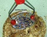 A picture of step 3 of Baingan (brinjal) ka bharta.