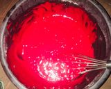A picture of step 1 of Red velvet cake🎂.
