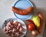 Húsos babragu lángossal recept fázis 1 fotója