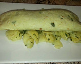 Foto del paso 5 de la receta: Crêpes salados sobre cama de patatas en vinagre