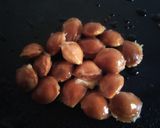 A picture of step 2 of Khubani ka meetha.