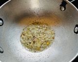 A picture of step 2 of Lentil DalSpinach.