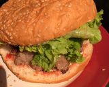 Hình bước làm 5 của món Hamburger bò