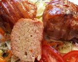 Húspogácsák kertészsalátával recept fázis 4 fotója