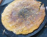 A picture of step 2 of Methi Besan Chilla.