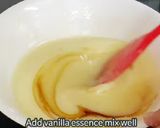 A picture of step 4 of Eggless cupcakes without oven and microwave.