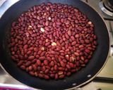 A picture of step 3 of Karanga/peanuts pan dried.