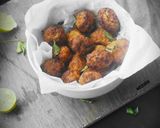 A picture of step 5 of Prawns kebab.