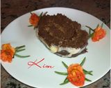 A picture of step 3 of Chocolate Swiss roll.