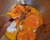 Foto del paso 3 de la receta: Tortita fit de cacao y calabaza 🎃