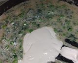 A picture of step 7 of Methi Matar Malai.