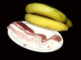 Aperitivo de banana con bacon