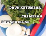 Gambar langkah 1 resipi Bakwan Dumpling Cendawan Goreng.