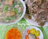 Hình bước làm 5 của món Cháo xương bò,chân bò đậu xanh và hạt sen
