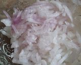 A picture of step 1 of Tawa fry Kaleji.