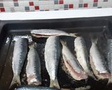 Foto del paso 4 de la receta: Parrochas (sardinas pequeñas) y verduras, a la plancha