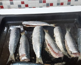 Foto del paso 4 de la receta: Parrochas (sardinas pequeñas) y verduras, a la plancha