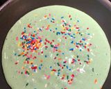 A picture of step 3 of Shamrock ☘️ Pancakes.