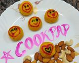 A picture of step 4 of Emoji mango kalakand ladoo.